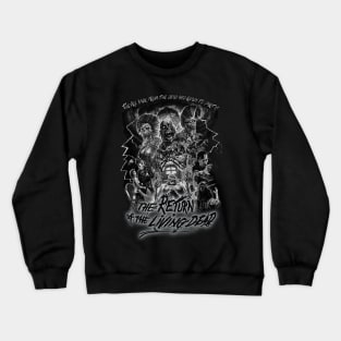 The Return Of The Living Dead, Vintage Horror. (Black & White)) Crewneck Sweatshirt
